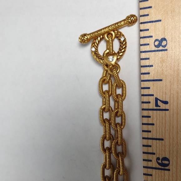 Jay Strongwater Jeanne 18k Gold Plated Toggle Necklace - Picture 6 of 8